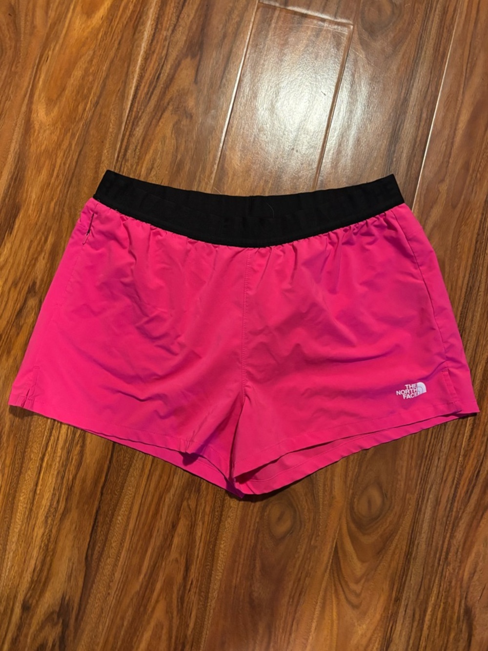 The North Face Women’s Hot Pink Active Shorts with Black Waistband